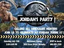 83 Free Jurassic World Party Invitation Template for Ms Word by Jurassic World Party Invitation Template