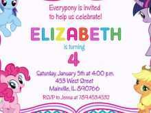 My Little Pony Birthday Invitation Template