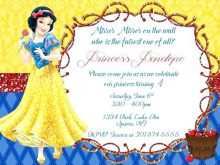 83 Free Snow White Birthday Invitation Template Photo with Snow White Birthday Invitation Template