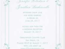 Reception Invitation Examples