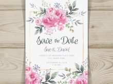 83 Printable Peony Wedding Invitation Template With Stunning Design with Peony Wedding Invitation Template