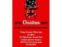 Template For Christmas Party Invitation In Office