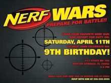 83 Standard Nerf Birthday Invitation Template Free in Word with Nerf Birthday Invitation Template Free