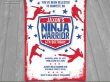 83 Visiting American Ninja Warrior Birthday Invitation Template Formating for American Ninja Warrior Birthday Invitation Template