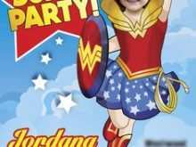84 Blank Wonder Woman Party Invitation Template in Photoshop for Wonder Woman Party Invitation Template