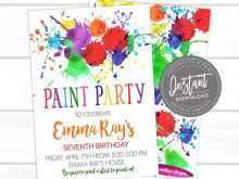 84 Create Art Party Invitation Template Now for Art Party Invitation Template