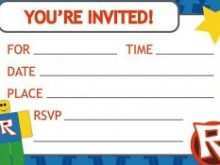 45 Customize Our Free Roblox Party Invitation Template In