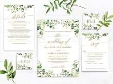 84 Format Wedding Invitation Template Green in Word by Wedding Invitation Template Green