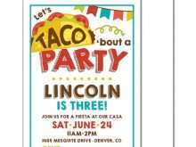 84 Free Printable Taco Party Invitation Template Maker for Taco Party Invitation Template