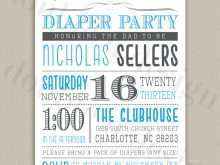 84 How To Create Diaper Party Invitation Template Free Formating for Diaper Party Invitation Template Free