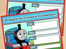84 Visiting Thomas The Train Blank Invitation Template PSD File with Thomas The Train Blank Invitation Template