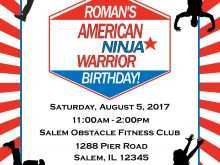 85 Adding American Ninja Warrior Birthday Invitation Template Download by American Ninja Warrior Birthday Invitation Template