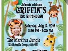 85 Best Jungle Theme Birthday Invitation Template Online With Stunning Design by Jungle Theme Birthday Invitation Template Online