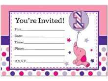 85 Blank Elephant Birthday Invitation Template PSD File for Elephant Birthday Invitation Template