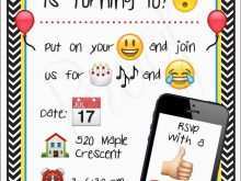 Emoji Birthday Invitation Template Free