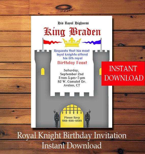 85 Customize Knight Party Invitation Template Now for Knight Party Invitation Template