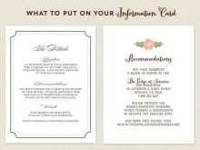 85 Customize Wedding Invitation Information Insert Template With Stunning Design with Wedding Invitation Information Insert Template