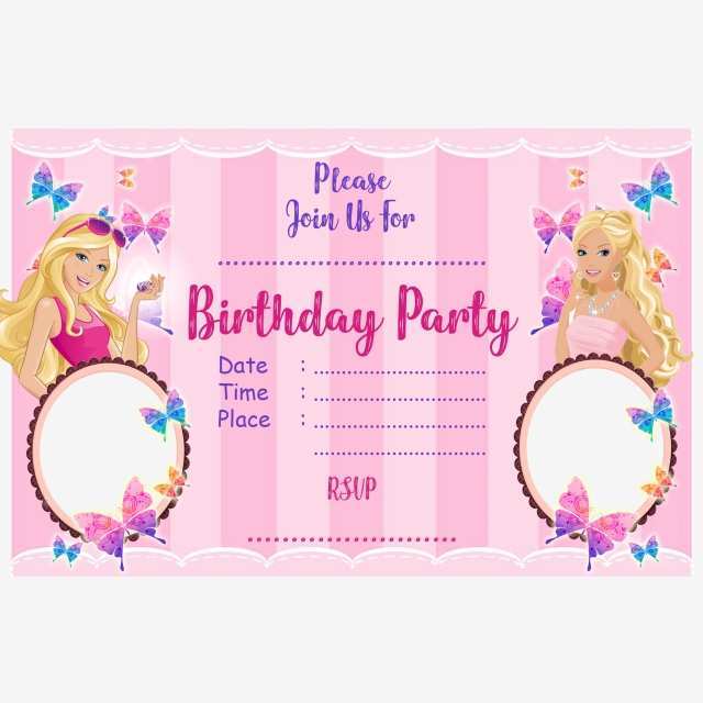 85 Free Printable Birthday Invitation Barbie Template Download with Birthday Invitation Barbie Template