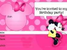 85 How To Create Minnie Mouse Birthday Invitation Template for Ms Word by Minnie Mouse Birthday Invitation Template