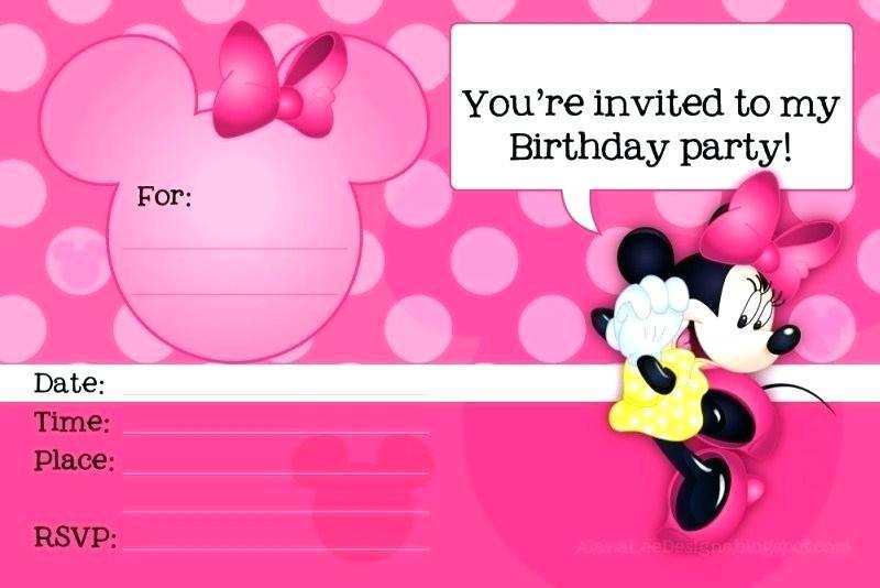 85 How To Create Minnie Mouse Birthday Invitation Template for Ms Word by Minnie Mouse Birthday Invitation Template