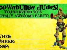 85 Online Ninja Turtle Party Invitation Template Free in Word by Ninja Turtle Party Invitation Template Free