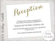 85 Online Reception Invitation Card Format Templates with Reception Invitation Card Format