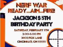 85 Report Nerf War Birthday Invitation Template Templates for Nerf War Birthday Invitation Template