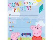 85 The Best Peppa Pig Birthday Invitation Template Maker for Peppa Pig Birthday Invitation Template