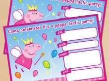 85 The Best Peppa Pig Birthday Invitation Template Maker for Peppa Pig Birthday Invitation Template