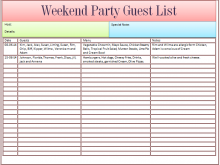 86 Best Party Invitation List Template Templates for Party Invitation List Template