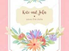 86 Create Watercolor Floral Wedding Invitation Template for Ms Word by Watercolor Floral Wedding Invitation Template