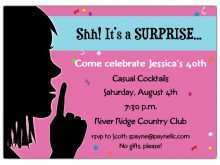 Surprise Birthday Invitation Template