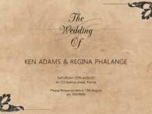 86 Online Vintage Wedding Invitation Template With Stunning Design with Vintage Wedding Invitation Template