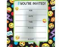 86 Visiting Emoji Birthday Party Invitation Template Free Layouts for Emoji Birthday Party Invitation Template Free