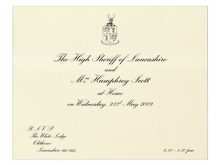 Example Invitation Card Formal And Informal