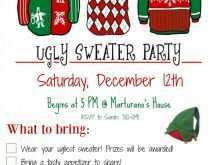 87 Create Ugly Holiday Sweater Party Invitation Template Free Photo for Ugly Holiday Sweater Party Invitation Template Free