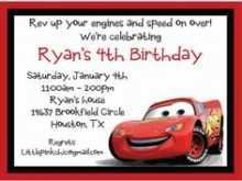 87 Creating Lightning Mcqueen Party Invitation Template in Photoshop for Lightning Mcqueen Party Invitation Template