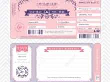 87 Customize Our Free Boarding Pass Wedding Invitation Template Now with Boarding Pass Wedding Invitation Template