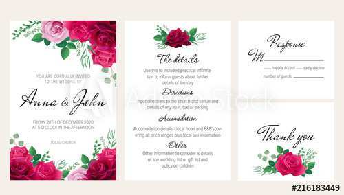 87 Format Wedding Invitation Template Red in Word for Wedding Invitation Template Red