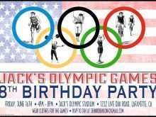 Olympic Party Invitation Template