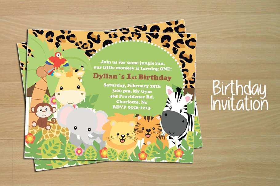 87 Online Birthday Invitation Template Animals Templates by Birthday Invitation Template Animals
