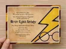 87 The Best Harry Potter Birthday Invitation Template Maker by Harry Potter Birthday Invitation Template