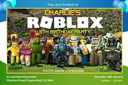 88 Adding Roblox Party Invitation Template In Photoshop For Roblox