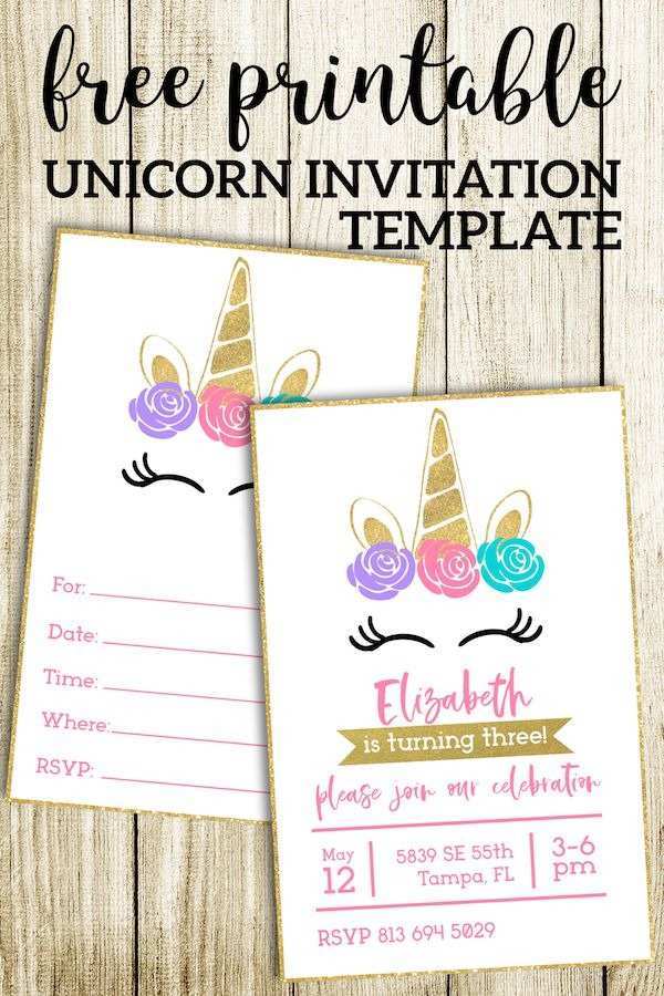 88 Best Unicorn Theme Birthday Invitation Template Free Layouts by Unicorn Theme Birthday Invitation Template Free