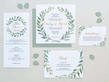88 Create Leaves Wedding Invitation Template in Word by Leaves Wedding Invitation Template