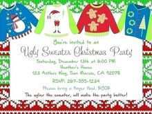 88 Creating Ugly Sweater Party Invitation Template Free in Photoshop by Ugly Sweater Party Invitation Template Free