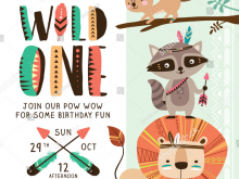 88 Creative Wild One Birthday Invitation Template in Photoshop by Wild One Birthday Invitation Template