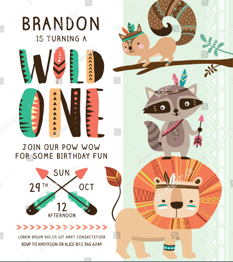 88 Creative Wild One Birthday Invitation Template in Photoshop by Wild One Birthday Invitation Template