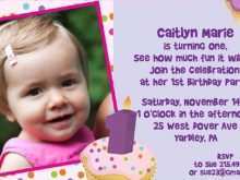 88 Customize Example Of Invitation Card For 1St Birthday Download by Example Of Invitation Card For 1St Birthday
