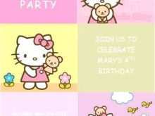 88 Customize Hello Kitty Blank Invitation Template Formating with Hello Kitty Blank Invitation Template